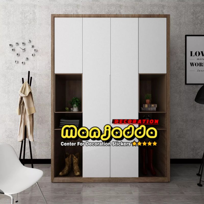 STIKER FURNITURE LEMARI MEJA PINTU DINDING LANTAI DAPUR MOTIF MARMER DAN SERAT KAYU ANTI AIR MINYAK DAN PANAS / WALLPAPER / WALL STICKER