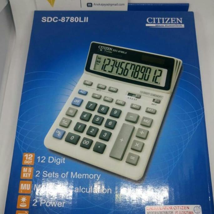 

[COD] Kalkulator citizen SDC 8780 PROMO SPECIAL Kode 512