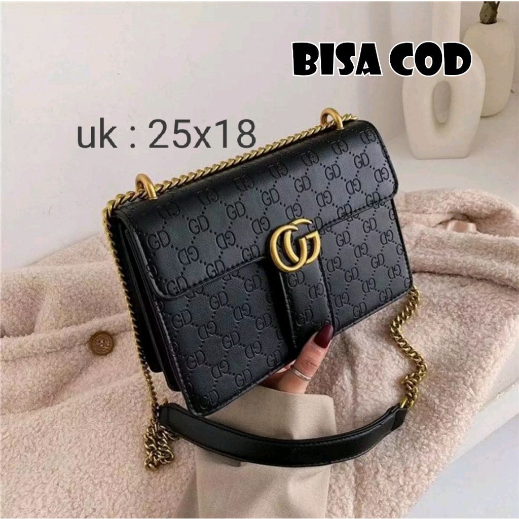 TAS SLEMPANG WANITA - TAS SLEMPANG EMBOSE REALPIC - QUALITY IMPORT