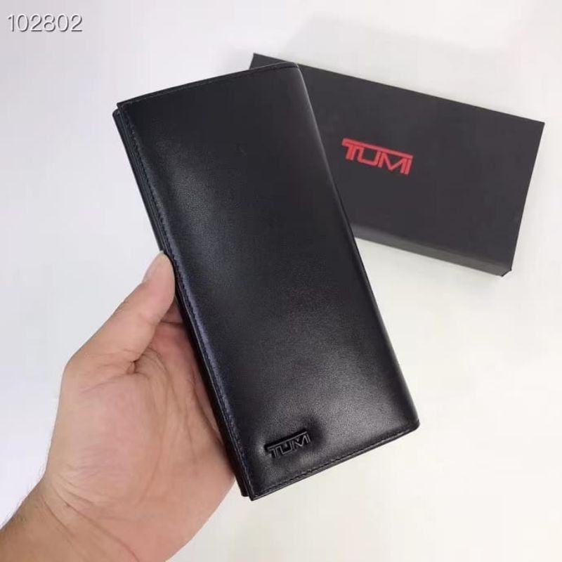 dompet tumi panjang wallet kulit asli leather lipat 2