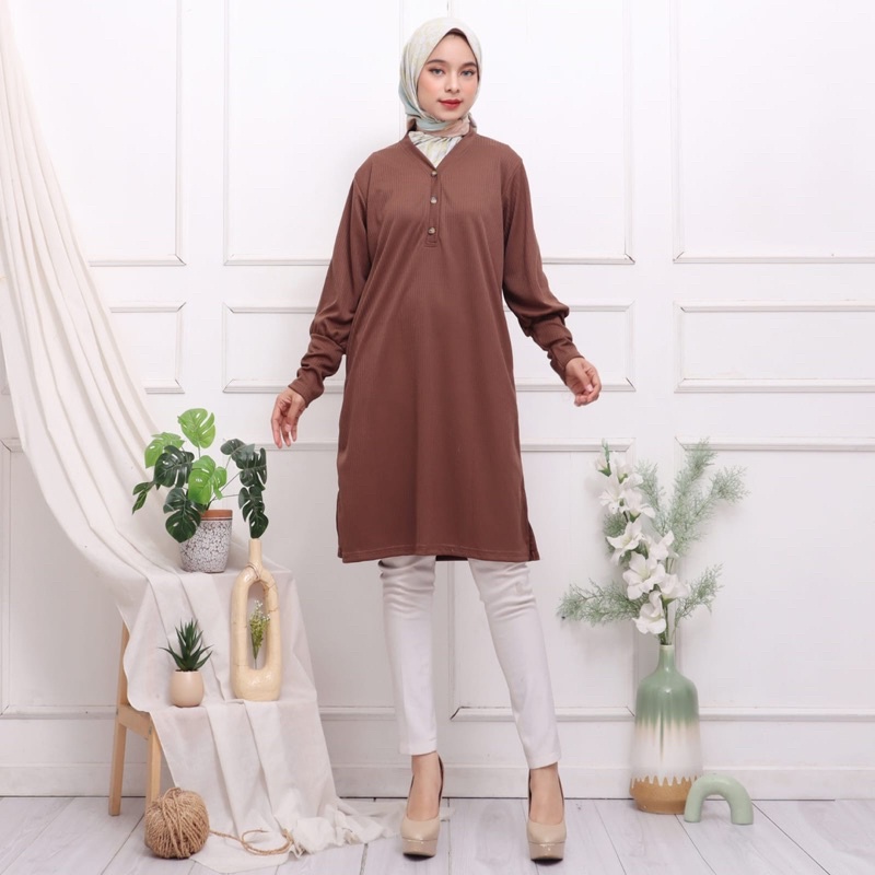 FLASH SALE VIA TUNIK - TUNIK KANCING BUSUI TUNIK KNIT PREMIUM