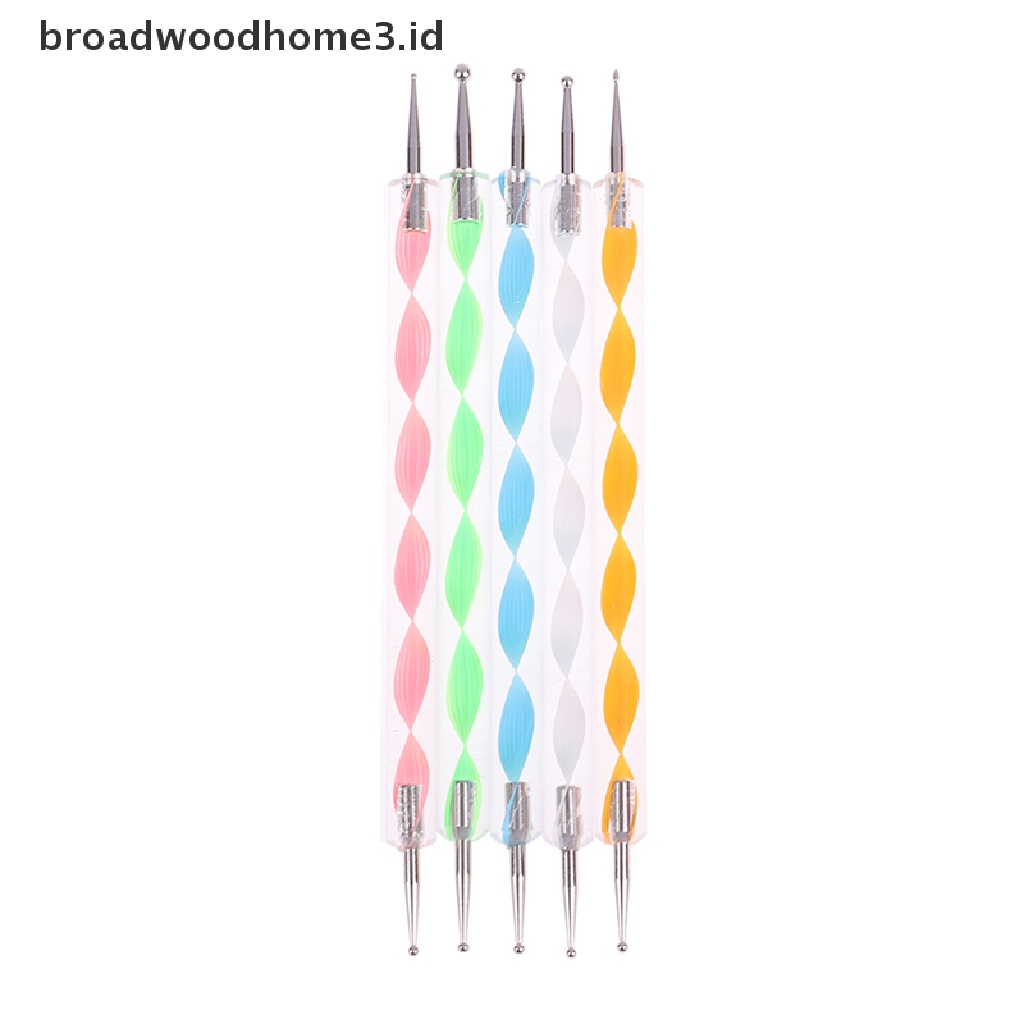 20pcs / set Pen Dotting Untuk Menggambar / Melukis Kutek UV Gel