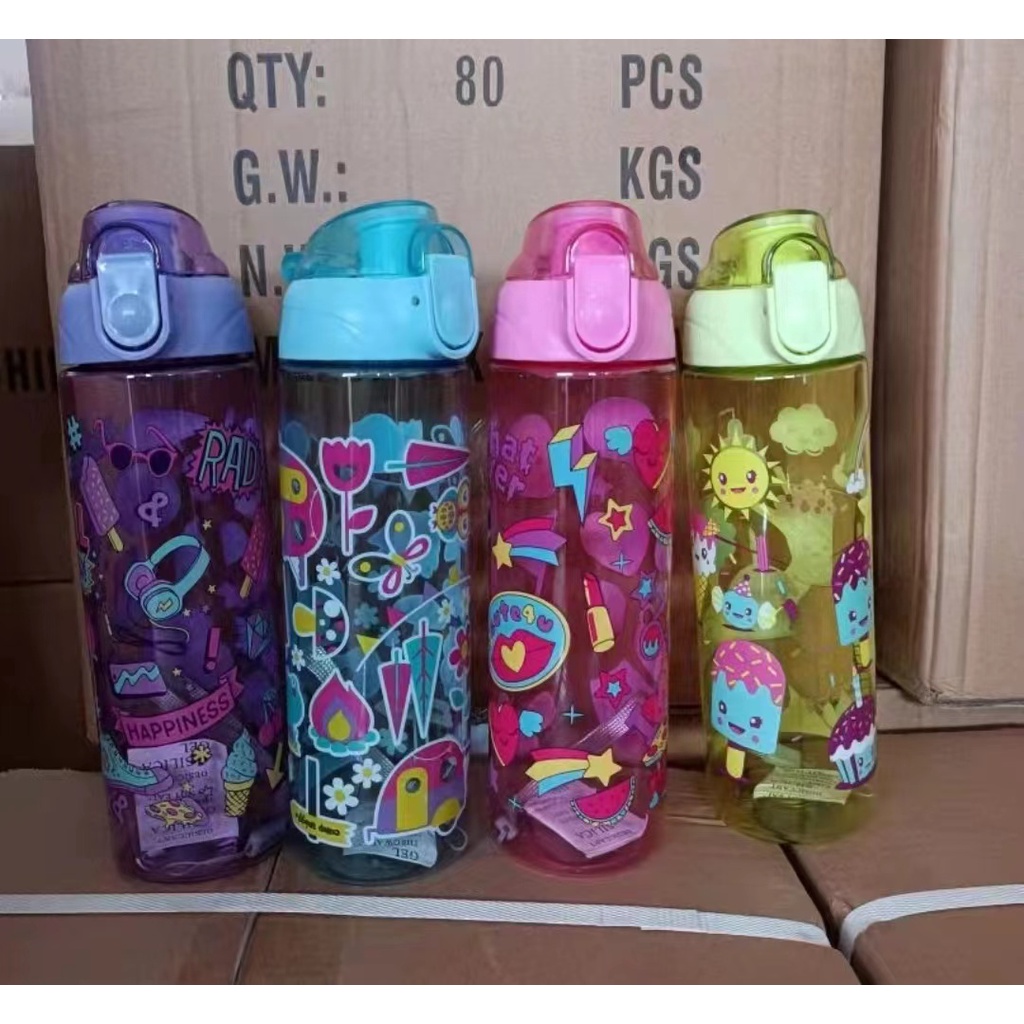 BOTOL MINUM ANAK SMIGGLE MOTIF LUCU WARNA 750ml