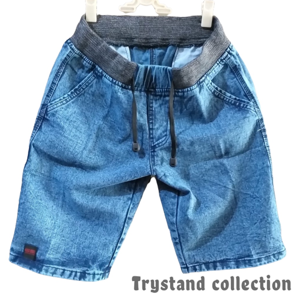 CELANA PENDEK PRIA RIB SNOW | CELANA JEANS PENDEK | KOLOR PENDEK