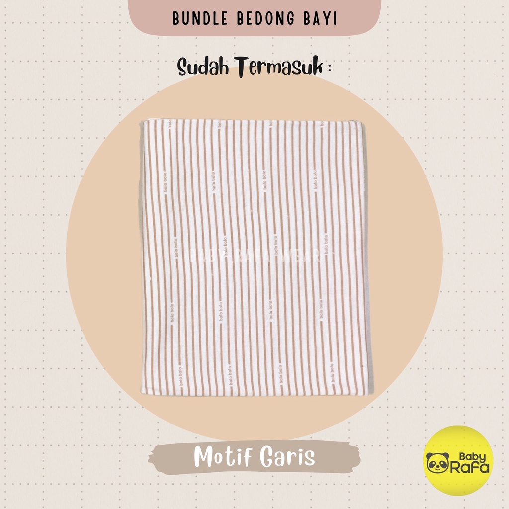 Serian Coklat Susu - 3 pcs Bedong Bayi Bahan Kaos COKLAT SUSU SERIES 110 x 90 cm Merk SNI Bolo - Bolo