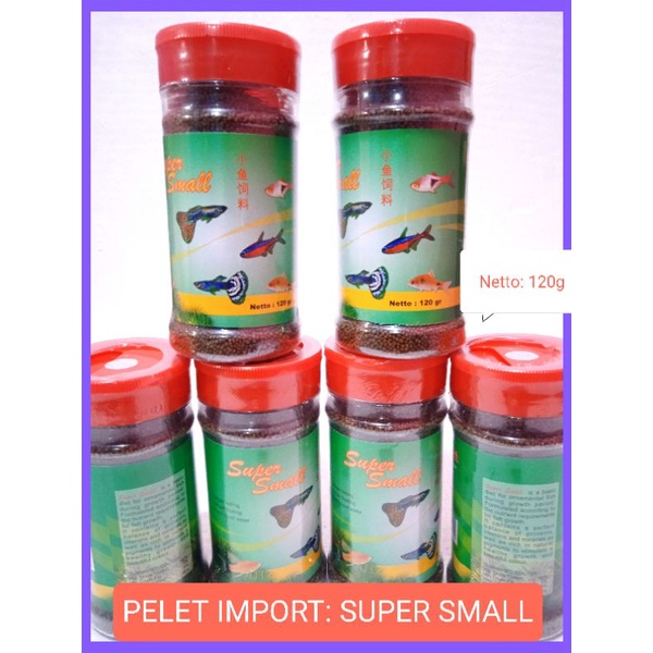 PELET IKAN KECIL/PELET IKAN IMPORT SUPER SMALL 0,5m