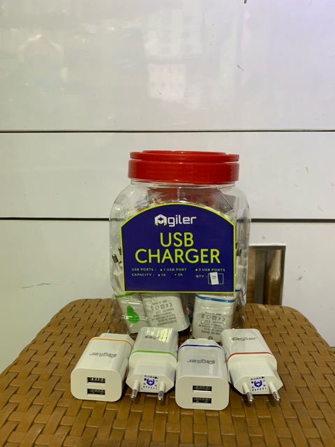 CHARGER 2USB ECERAN AGILER CHARGER 2A