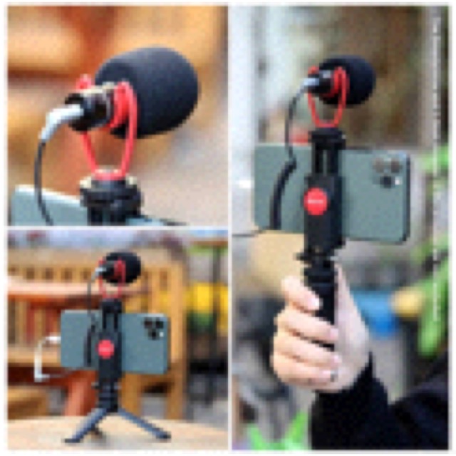 ULANZI Video Kit 1 Recording Vlog Microphone Tripod Phone Holder Clip Mount Kit for Vlogging