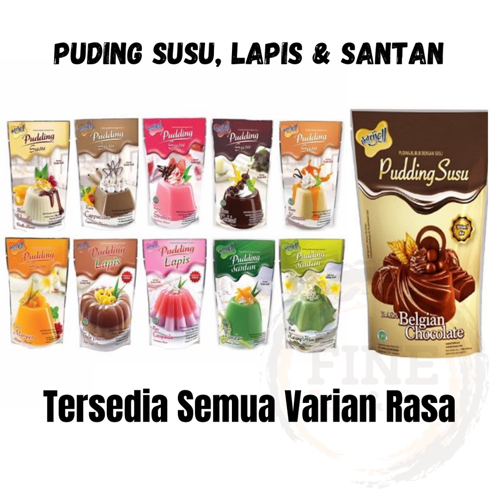 

Nutrijell Pudding Lapis Susu Santan All Varian 130gr