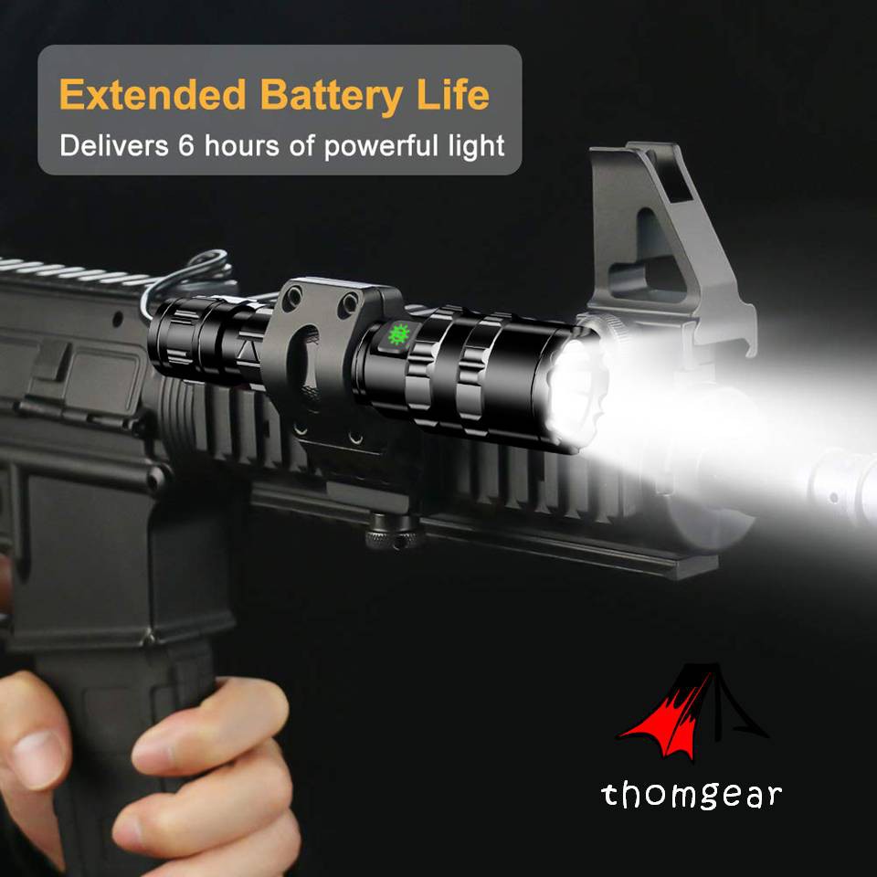 Thomgear Senter Led Torch Hunting Cree Xm-L L2 65000 Lumens - 701 Senter Super Terang Jm