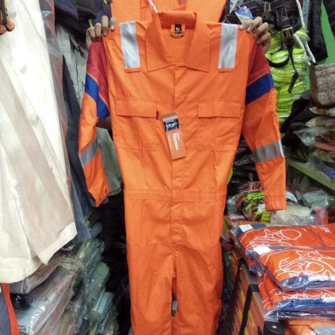 COVERALL NOMEX DUPONT % ASLI FLAME RETARDANT STANDARD NFPA 2112
