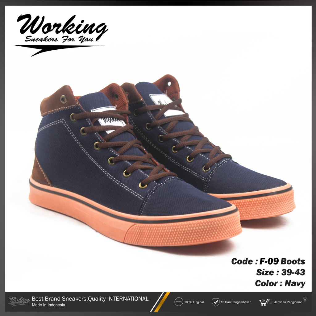 Working Sneakers For You Sepatu Pria Boot F-09