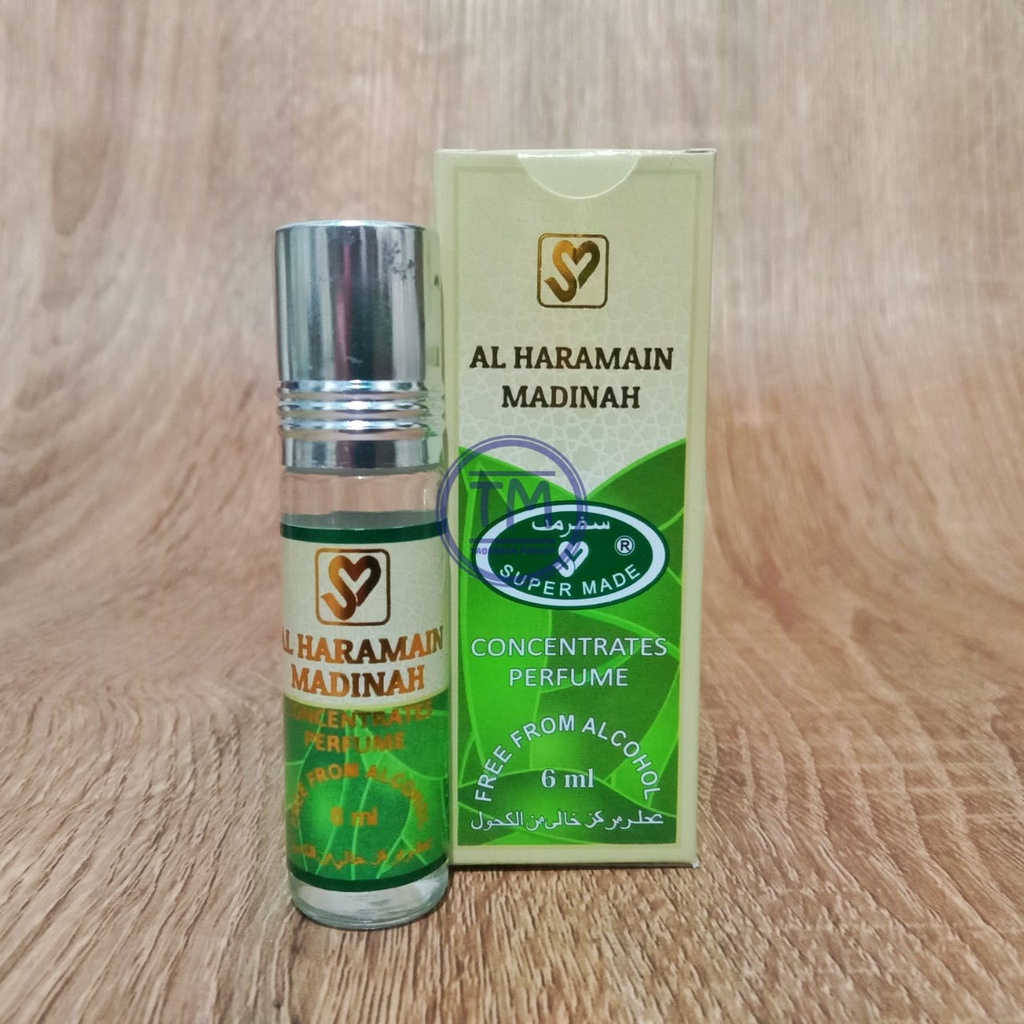 SUPERMADE HARAMAIN Parfum Al-Haramain Al-Madinah Original Parfum Roll On Non Alkohol Parfum Al Madin