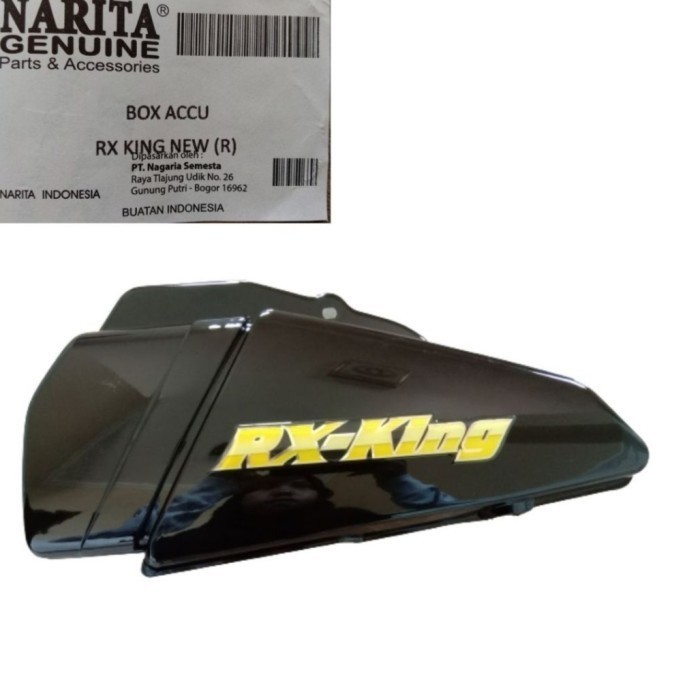 cover box aki RX king tutup aki bok RX-King plus emblem