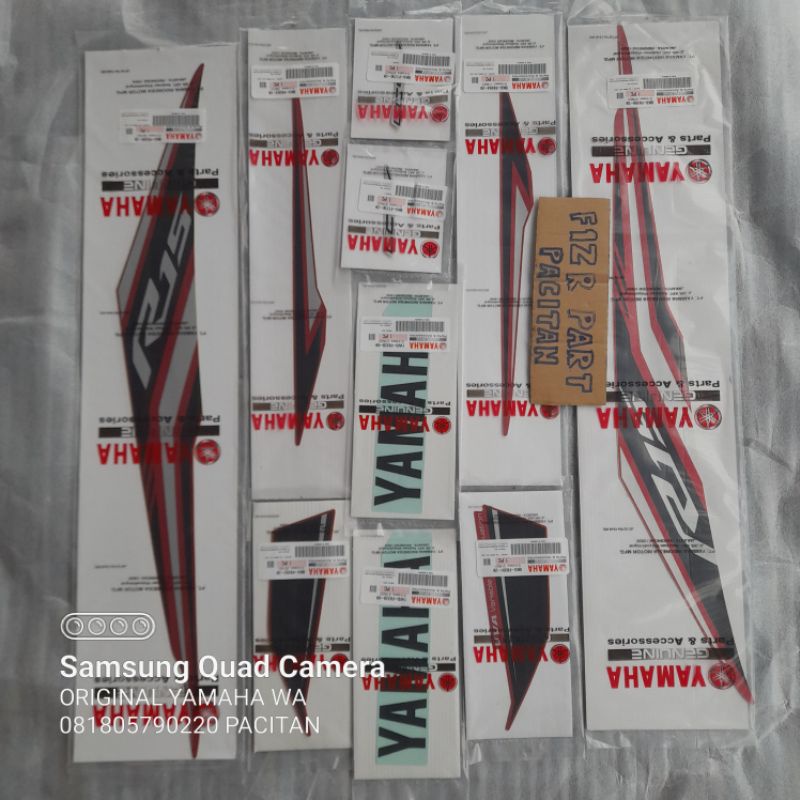 striping R15 2017 V3 VVA merah dof original YGP graphic yamaha R15 V3 VVA Merah 2017 ORI