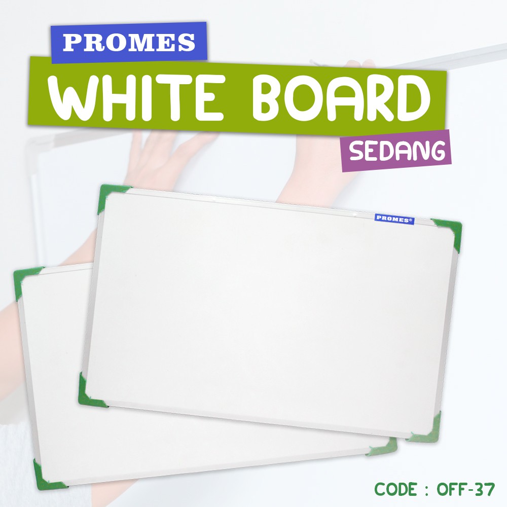 

White Board Sedang Papan Tulis Gantung Ukuran 60X40 Cm