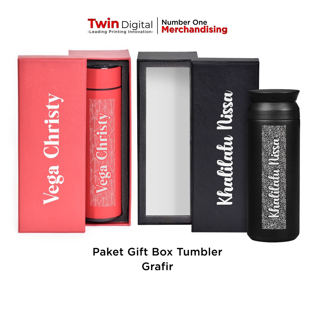 Jual Twindigital Custom Design Paket Hampers Botol Minum Hadiah Premium T Termos Stainless 5487