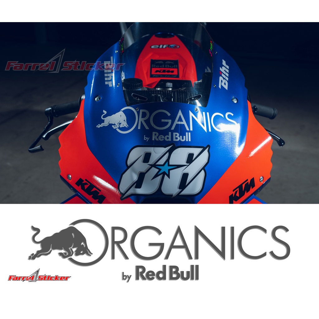 Stiker sticker RedBull ORGANICS