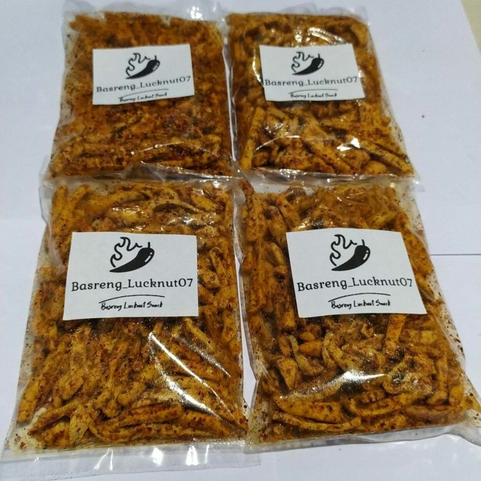 

Basreng daun jeruk extra pedas| Basreng stick daun jeruk kemasan 100g