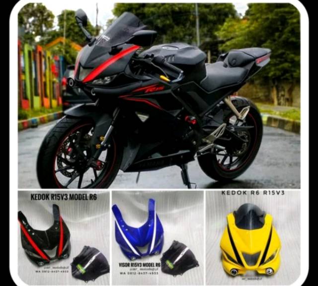 Windshield R15 V3 Kedok R15 V3 Topeng R6 R15 V3 Kedok R1 R15 V3 Visor R15 V3