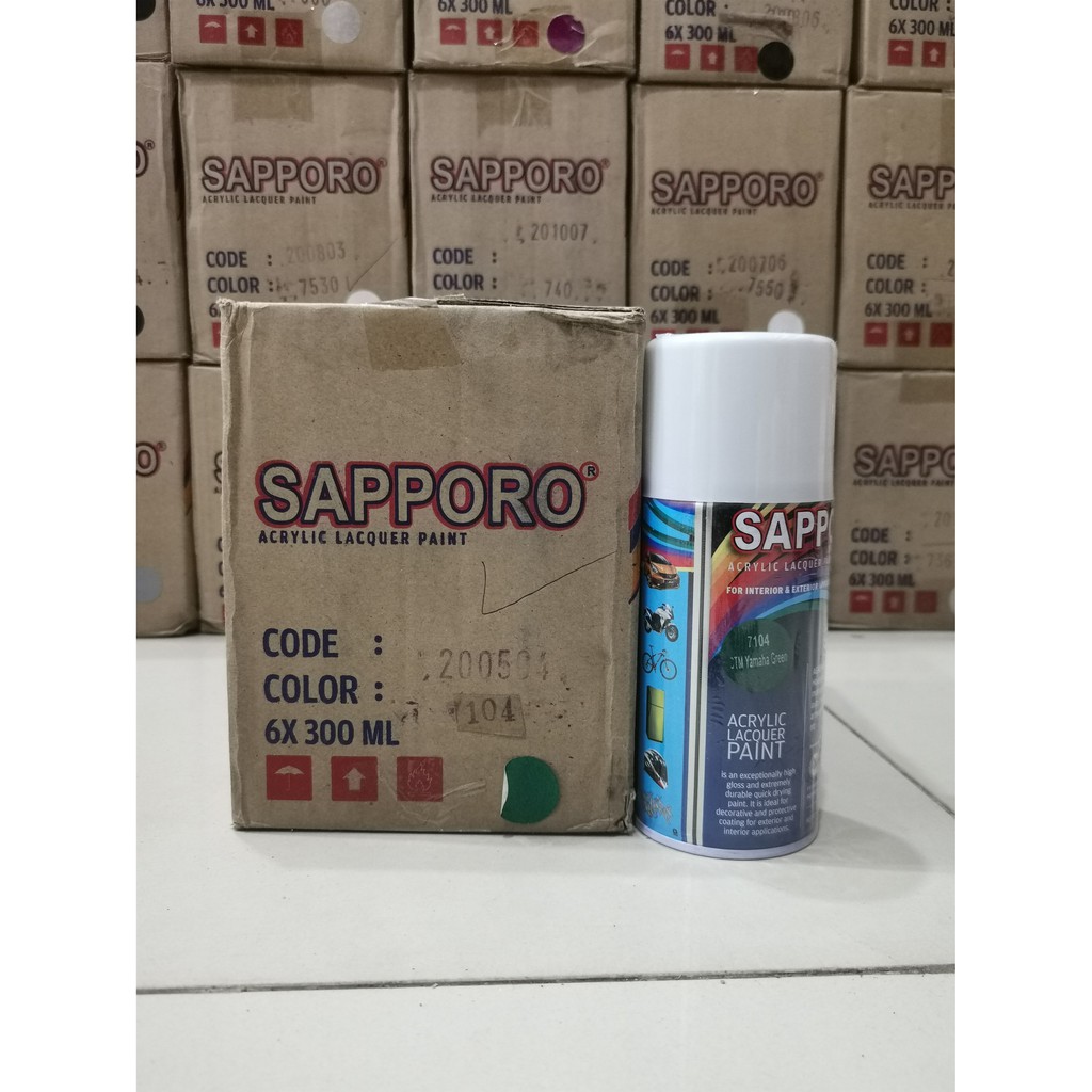 Cat Semprot Sapporo Paint 7104 CTM Honda Green