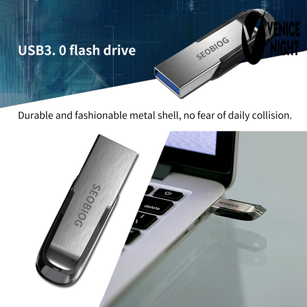 (SF) Seobiog Flashdisk USB 3.0 1TB 2TB Bahan Logam Anti Air