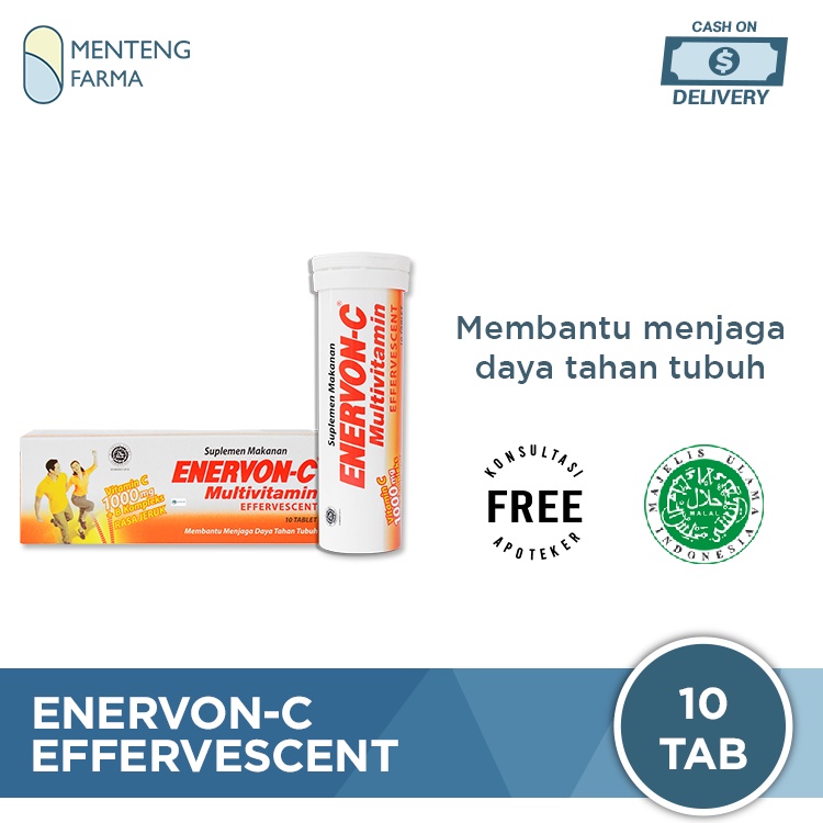 Enervon-C Effervescent 10 Tablet - Multivitamin Daya Tahan Tubuh