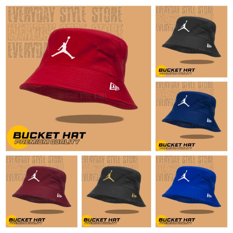 Topi Air Jordan Bucket NE Premium / Bucket Hat Jordan Basketball Pria Wanita Dewasa NE