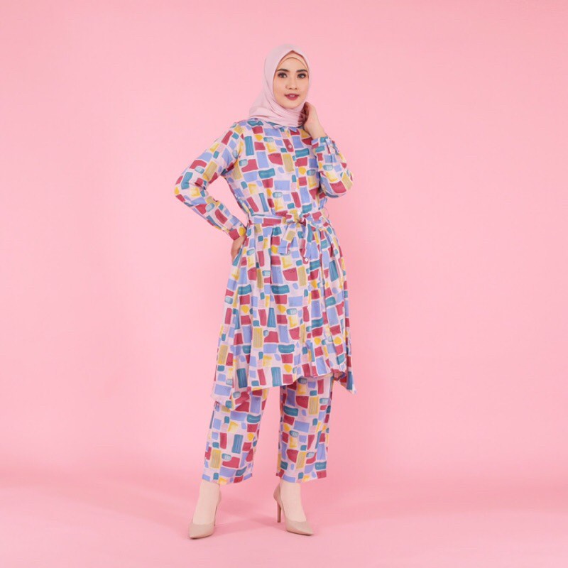 Tunik / homey set / piyama set / baju set polos / Ayana Set by ROOŚ - Dim