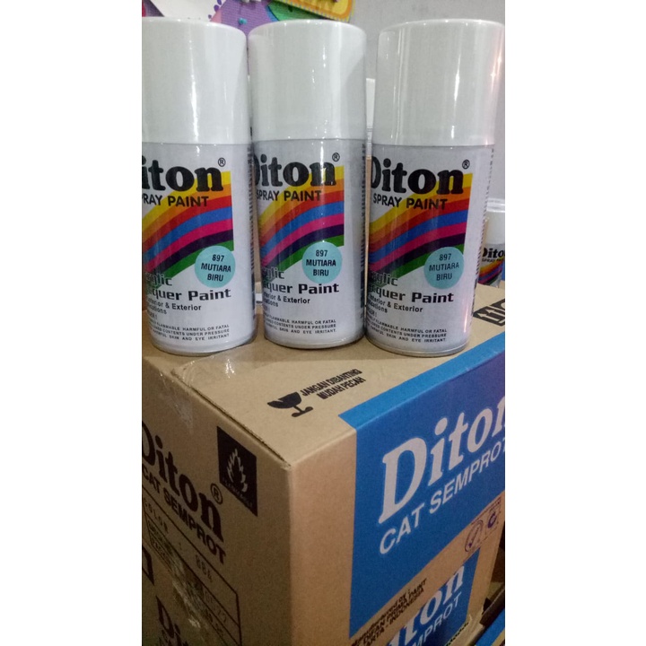 cat semprot pilok pilox diton mutiara biru 897 300cc biru muda metallic