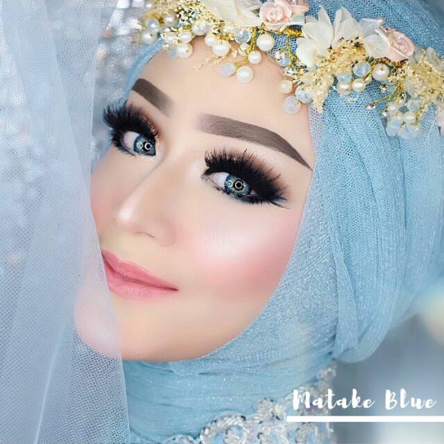 Softlens Matake Blue Normal dan -0.50 s/d -10.00 by Dreamcolor1 dreamcon Lensa Kontak Biru