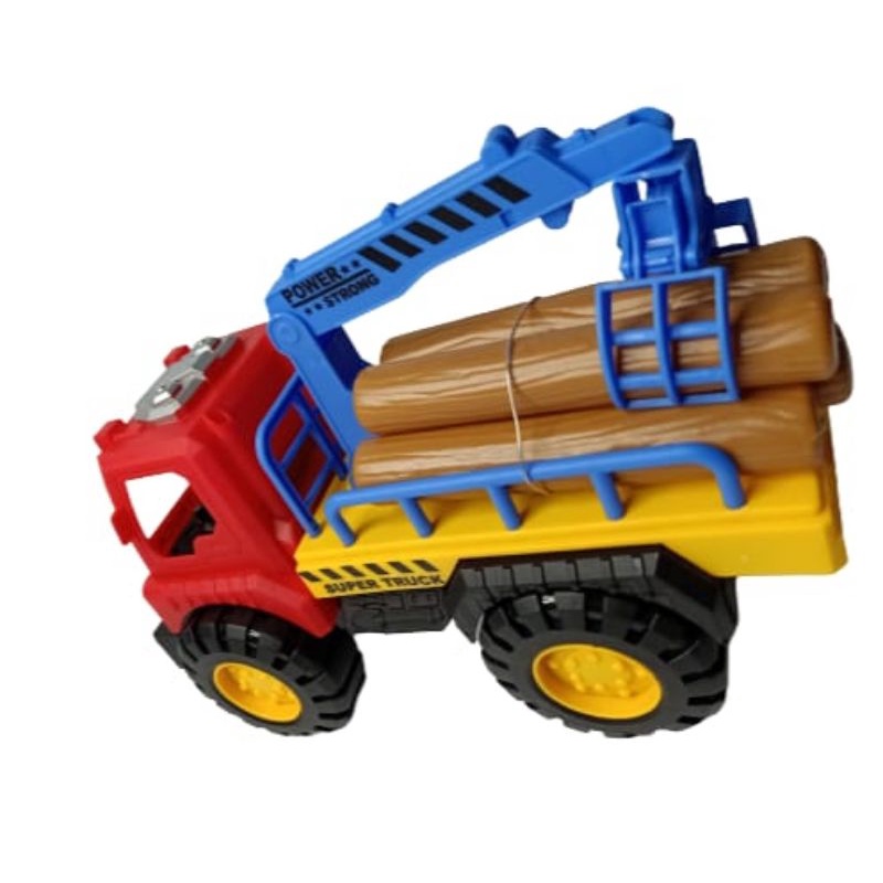 Mainan Anak Truck Konstruksi/ Mainan Konstruksi Grapple+kayu