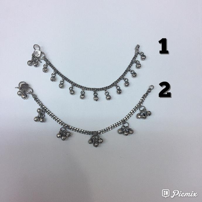 Ready                                 Gratis Ongkir Gelang Kaki India Anak Bayi Dan Kecil Perak