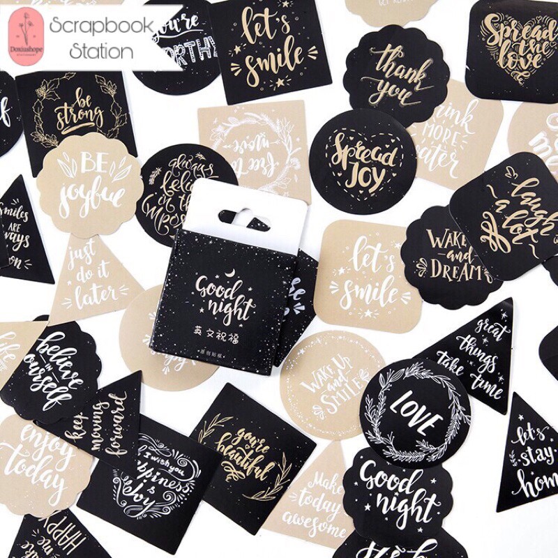 

Sticker word Tumblr/Scrapbook/DIY/Bujo 46pcs