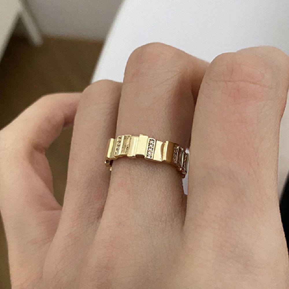 Needway   Wanita Cincin Trendi Halus INS Geometri Jari Telunjuk Rings Jari Perhiasan Hadiah Pesta Vintage Gaya Korea