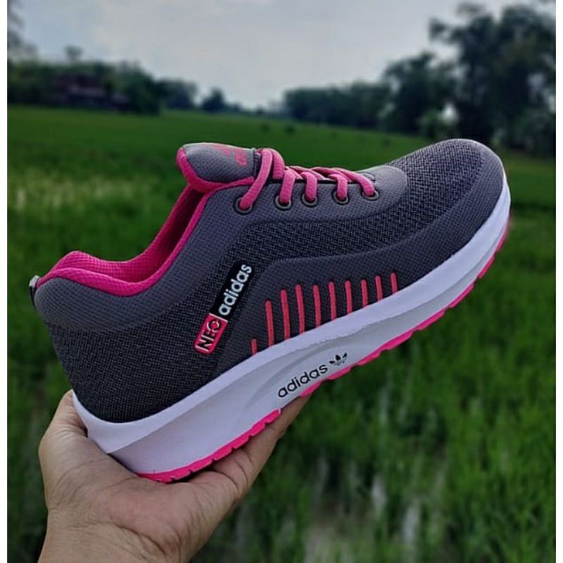 sepatu sport cewek/sepatu senam/sepatu joging-Pink Adidas
