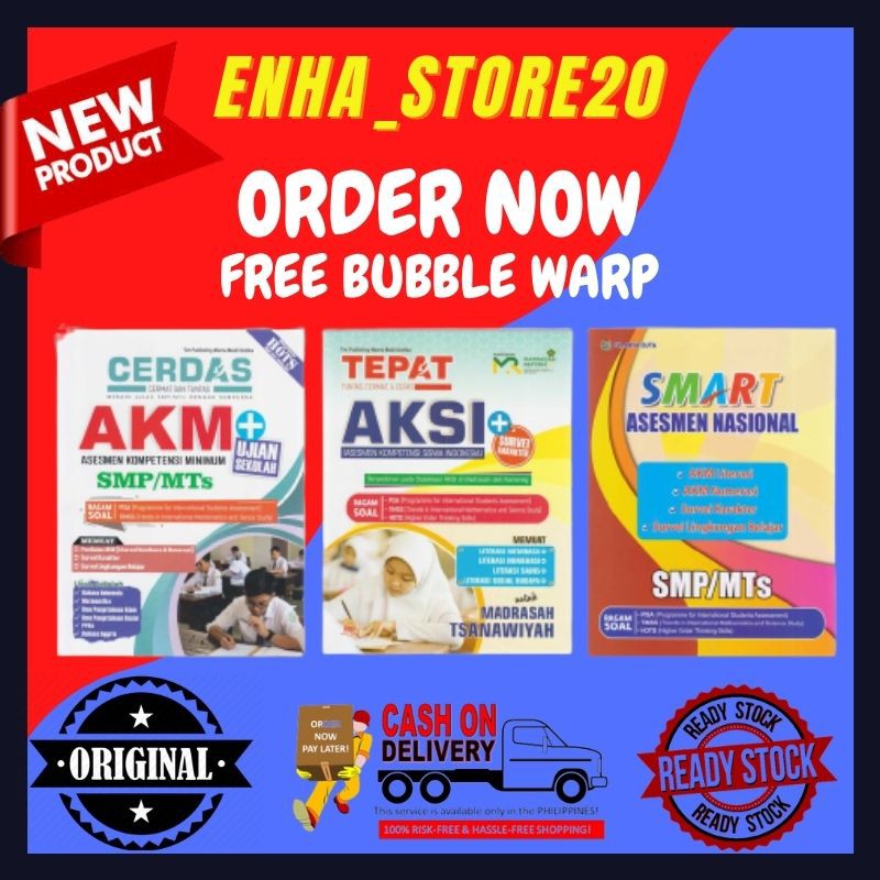 Buku Akm SMP Tepat Tuntas Aksi MTS -Cerdas Akm + Us SMP/MTS - Smart Asesmen Nasional SMP/MTS Terbaru