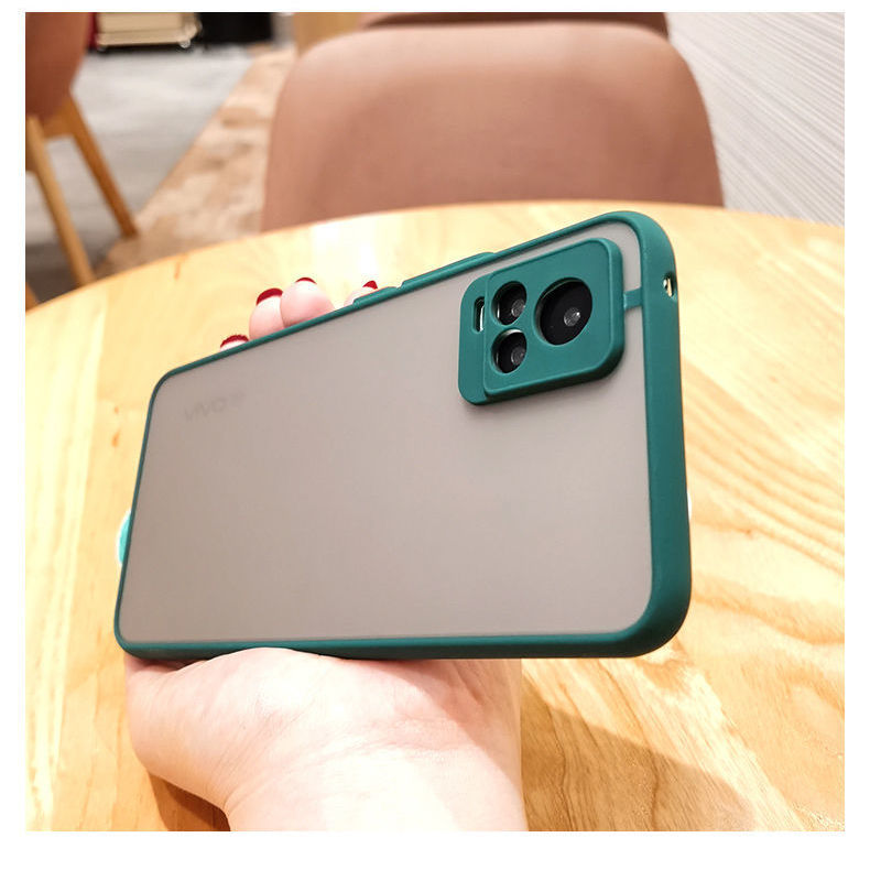 Hard Case Pelindung Lensa Kamera Warna Permen Untuk VIVO V21e V21 V20 SE V19 V17 V15 Pro