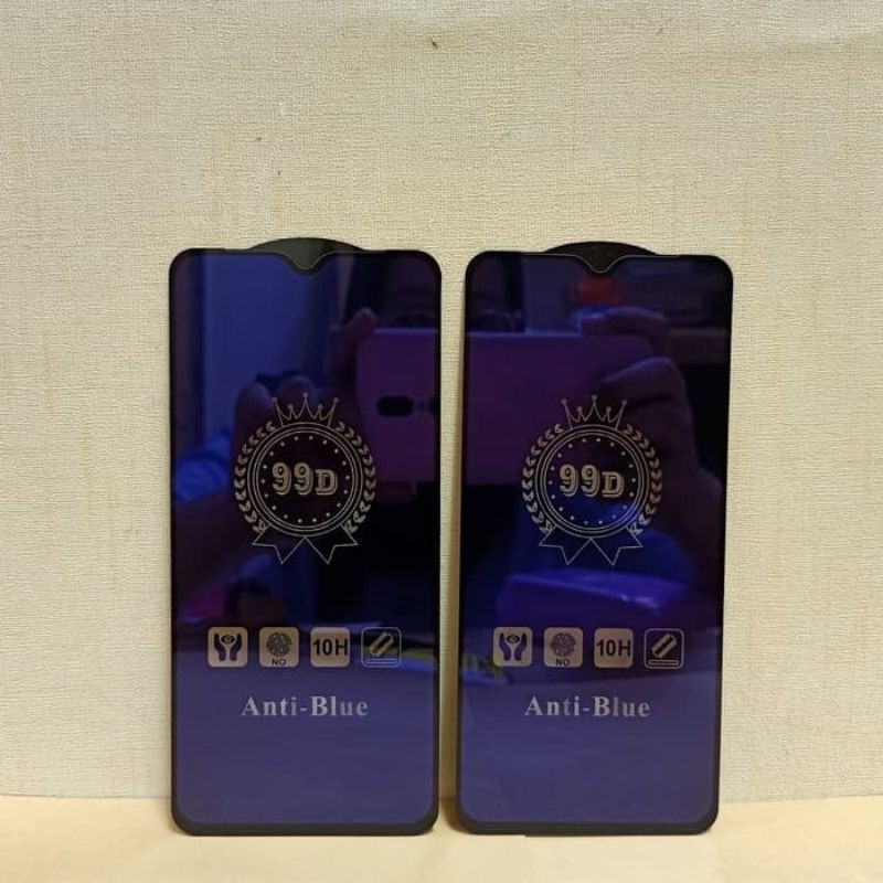 Tempered Glass Full Anti Blue Light/Radiasi Oppo A15 A15s A11 A11k Reno 4F Reno 5 A32 A33 2020 Tg