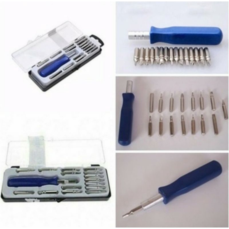 Obeng Set Multi 16 in 1 Screwdriver Handphone Elektronik 16in1 Tools