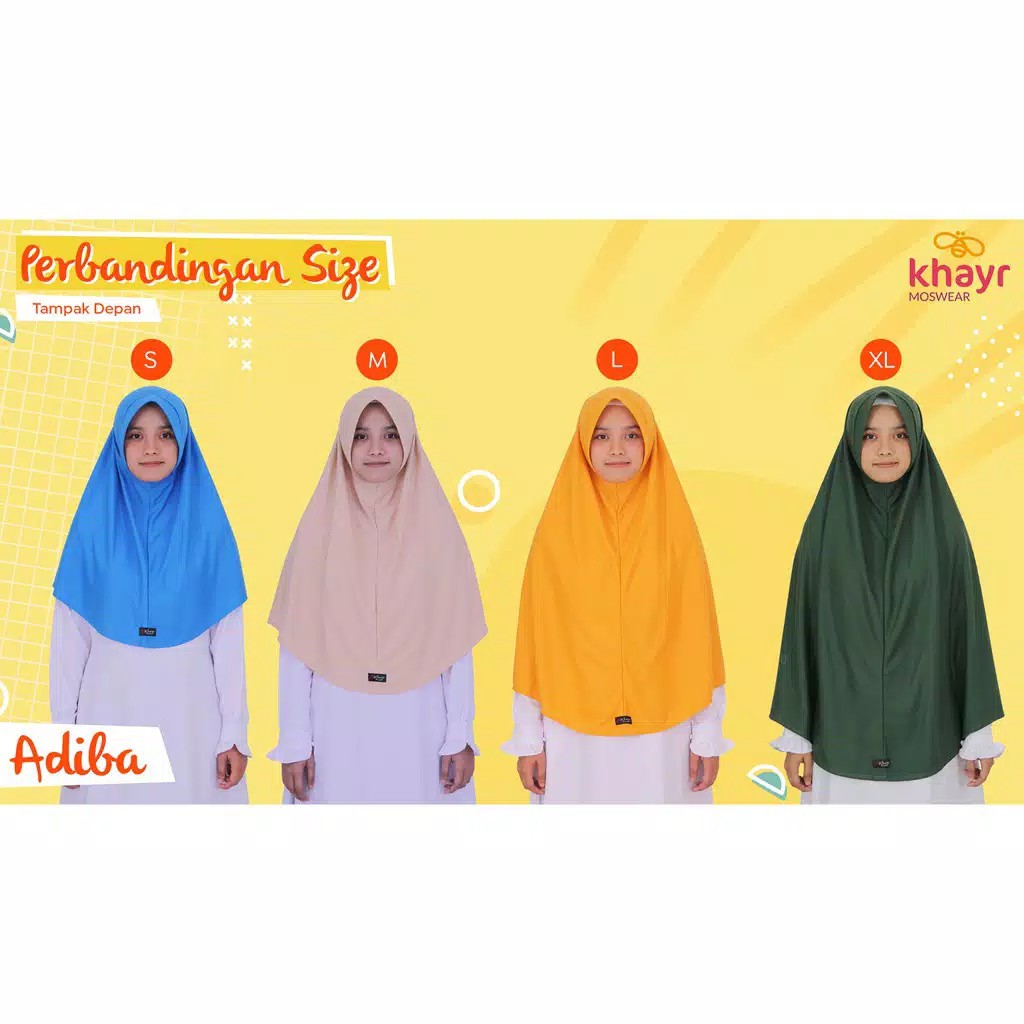 ADIBA JILBAB KAOS PET ANTEM BY KHAYR MOSWEAR