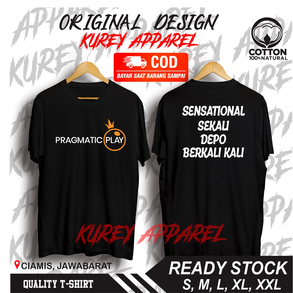 KAOS BAJU PRAGMATIC PLAY KAOS PRAGMATIC BAJU PRAGMATIC SENSATIONAL - KUREY APPAREL