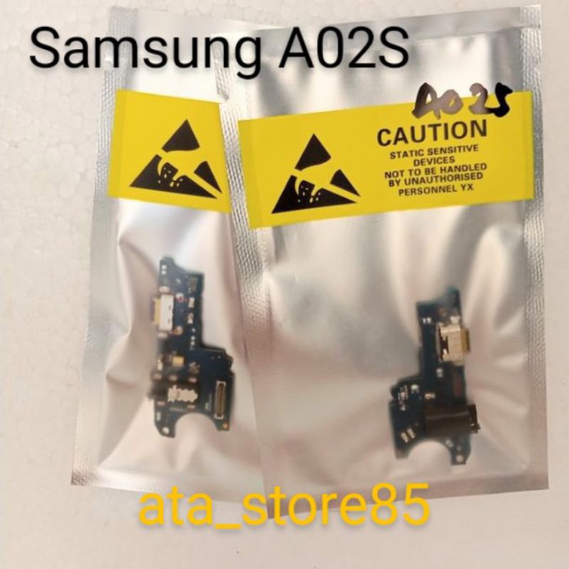 Papan Charger Samsung A02S PCB UI+Mic Connector Charger Board Konektor Cas Flexible Flexibel Carger Original