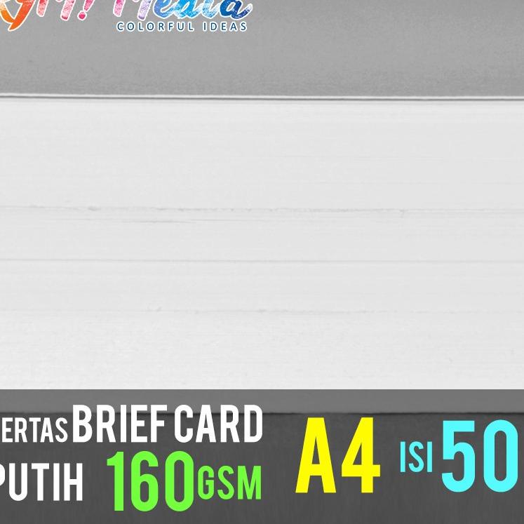 

Lebih Laris Brief Card (BC) 160 gram A4 isi 50 lembar / Kertas Manila Buku Gambar 160 gsm