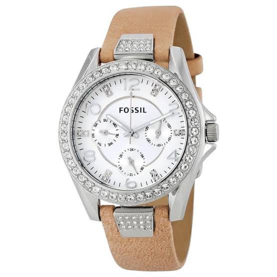 JAM TANGAN WANITA KULIT FOSSIL ES3889 ORIGINAL