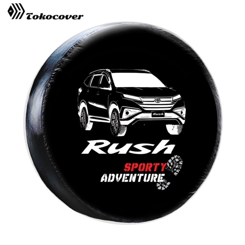 Cover Ban Sarung Ban Serep Mobil Ban Cadangan Rush Toyota GR SPORT