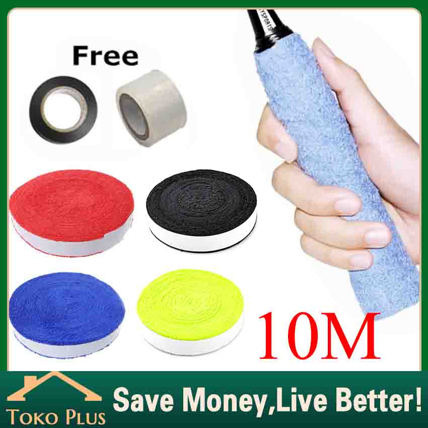 Towel Handuk Grip Roll 10M Import Asli Tebal Roll Awet Towel Grip Raket Badminton Grip Handuk Badmin