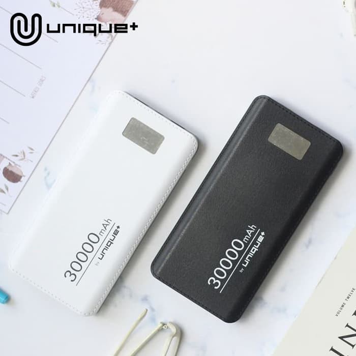 Unique Power Bank Led 30000Mah 4 Usb Port Power Bank 30000Mah Led - Hitam