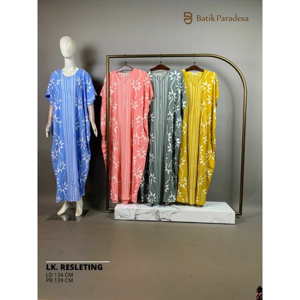 Daster Batik Pekalongan Longdress Kalong All Size Resleting Busui Friendly Batik Paradesa By Batik H
