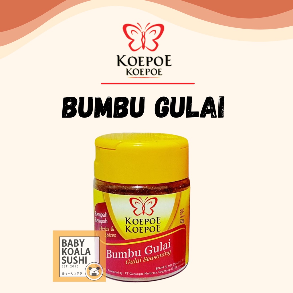 KOEPOE Gulai Bubuk 22g | Bumbu Gulai Bubuk